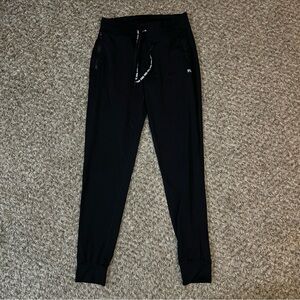 PINK Victoria's Secret XS Ultimate Joggers Pants Black Zipper Pockets